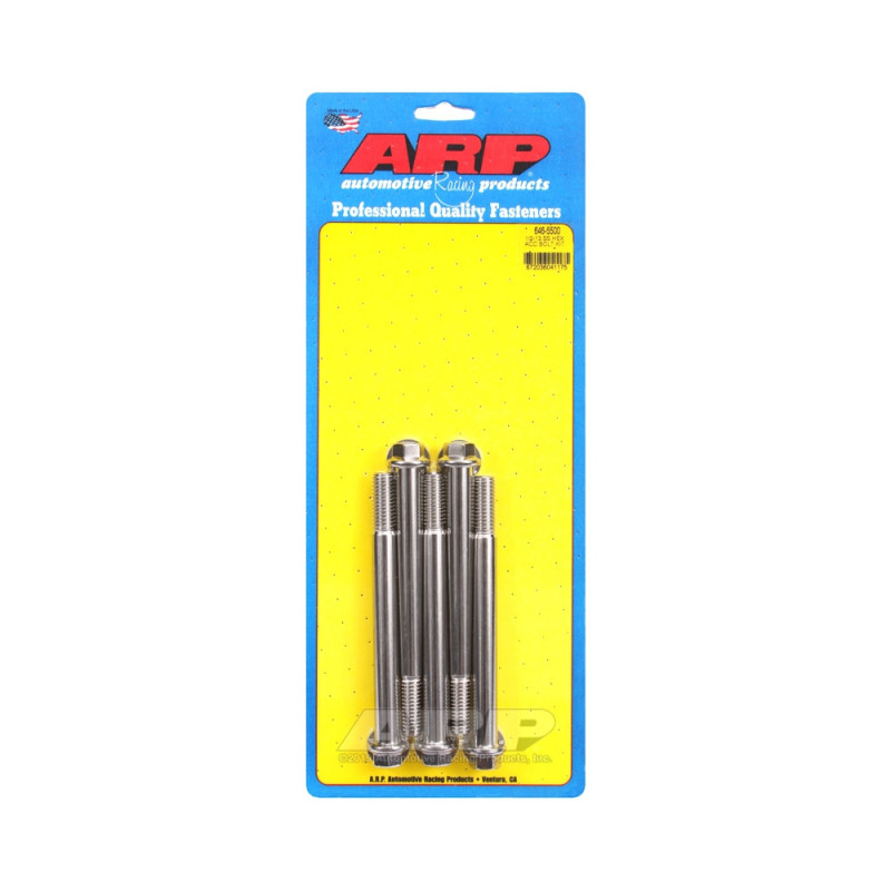 Șuruburi și piulițe universale ARP 1/2-13 – Șuruburi hexagonale din oțel inoxidabil x5 - ARP-646-5500 - 646-5500 - 3666618194226